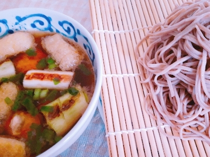 ふんわり鶏つくねのつけ蕎麦