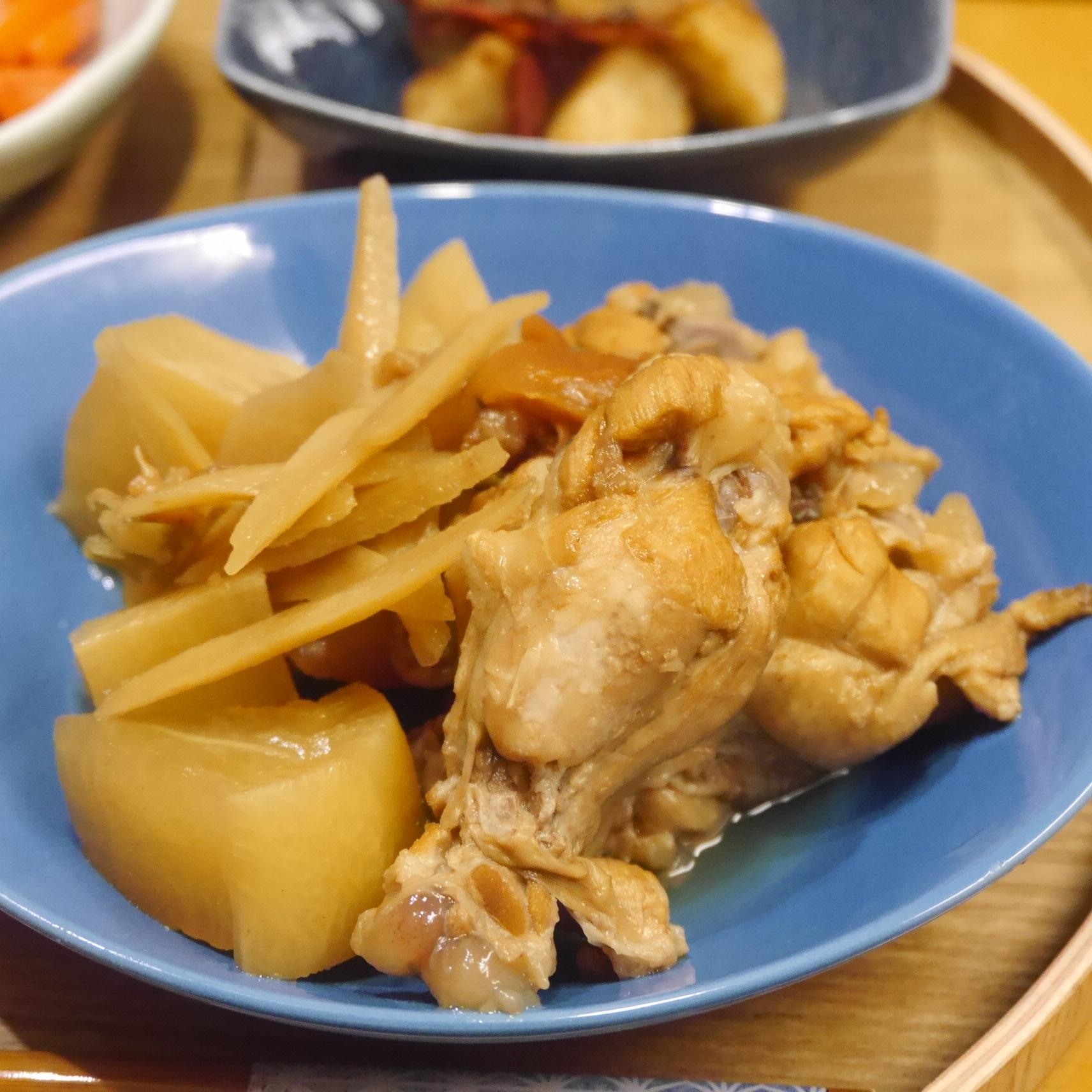 梅風味★鶏手羽元と大根のさっぱり煮