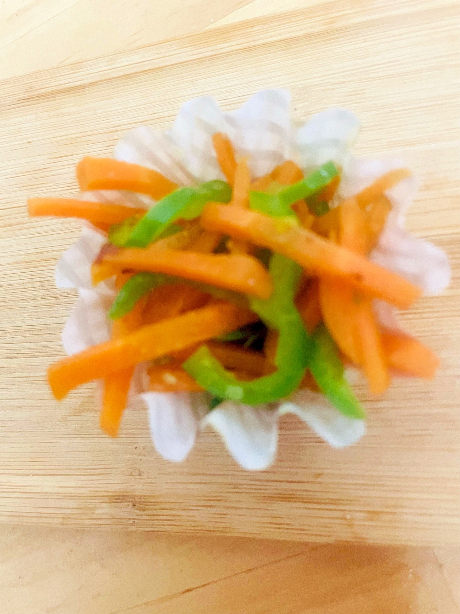 お弁当に！ピーマンと人参炒め