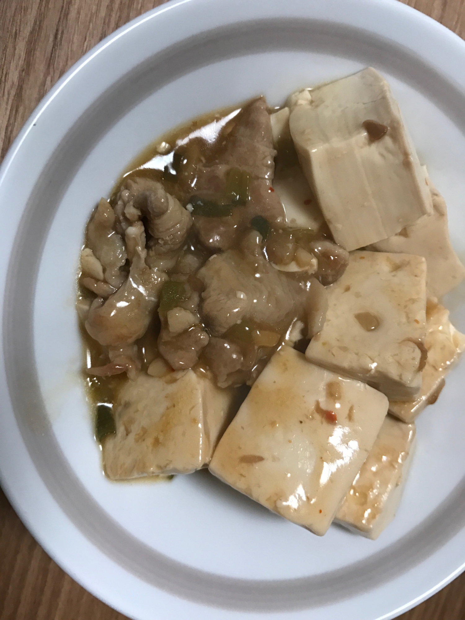 豚こまで麻婆豆腐