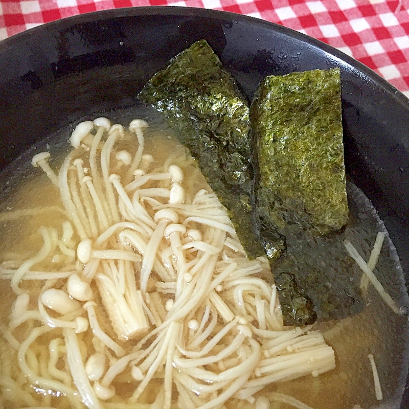 えのきと海苔のラーメン☆