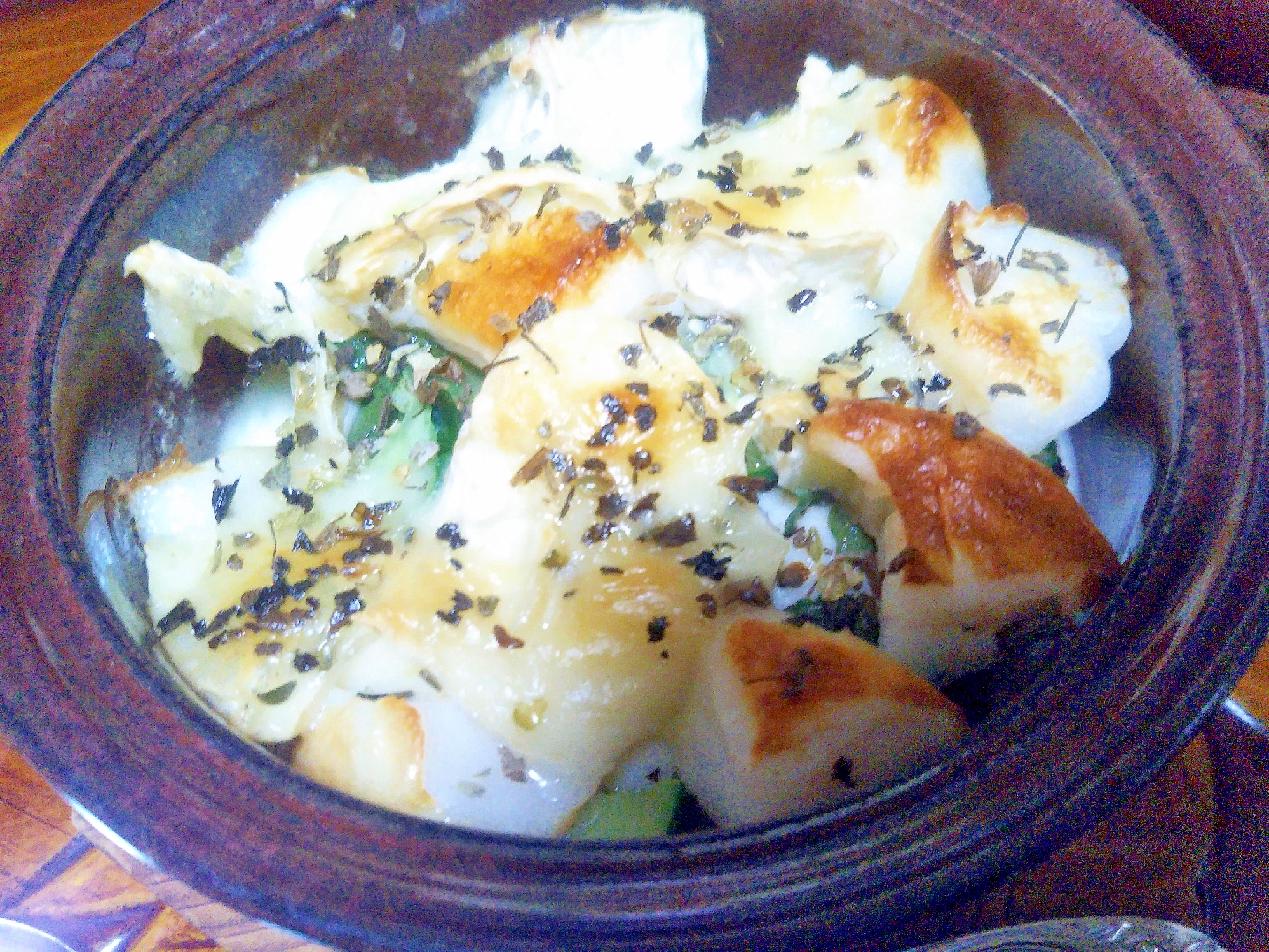 笹かま青じそ胡瓜の豆腐カマンベールチーズ焼き