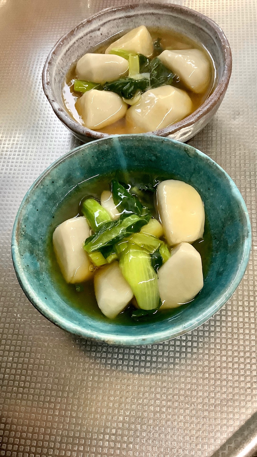 里芋と小松菜のあんかけ煮