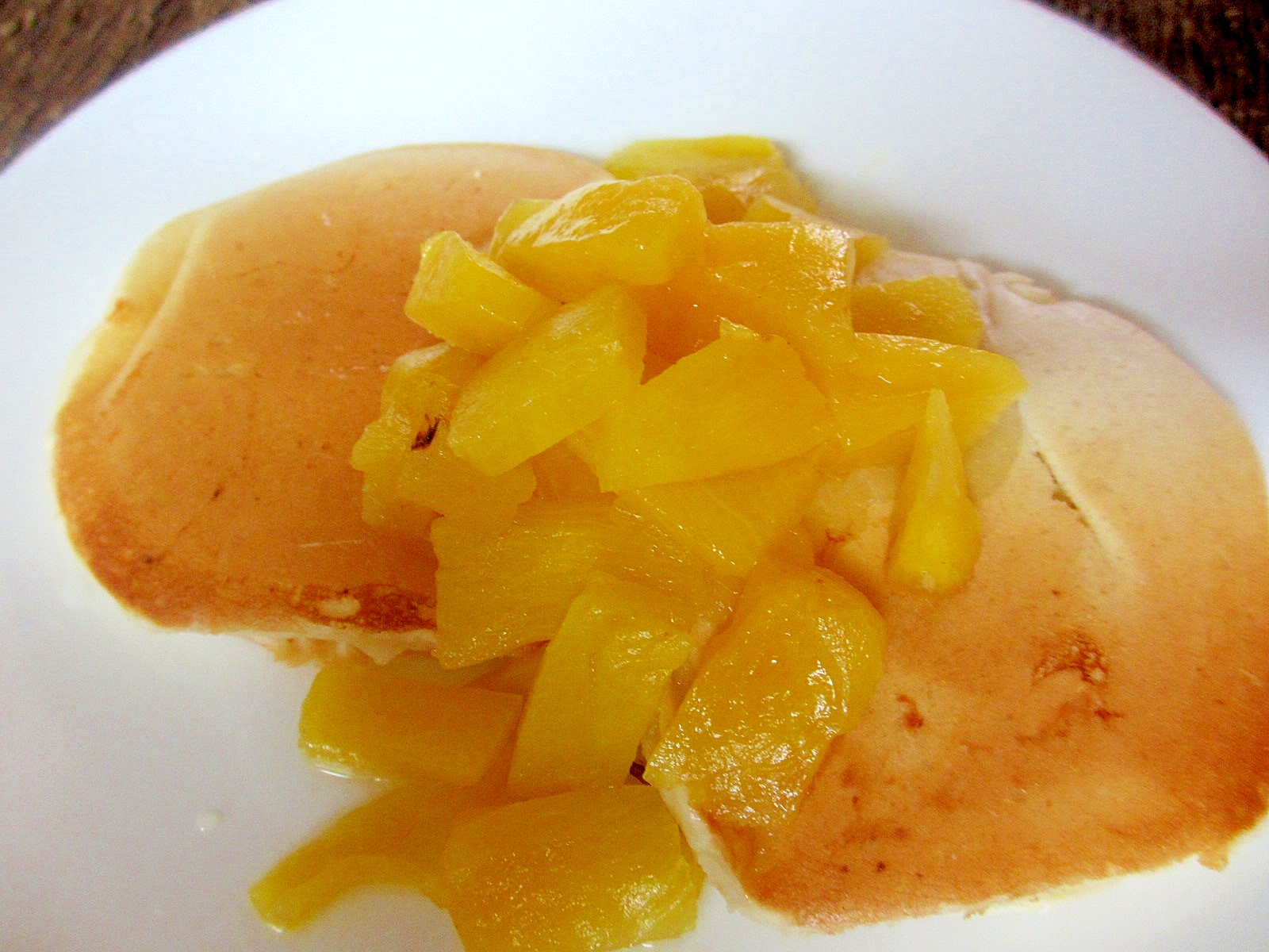 パイナップルソースのヨーグルトマヨホットケーキ