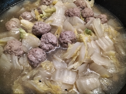 白菜と肉団子のトロトロ煮♪