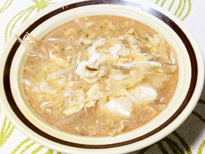 余った餃子の皮で❁卵スープ