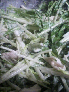 水菜の芥子マヨネーズ和え