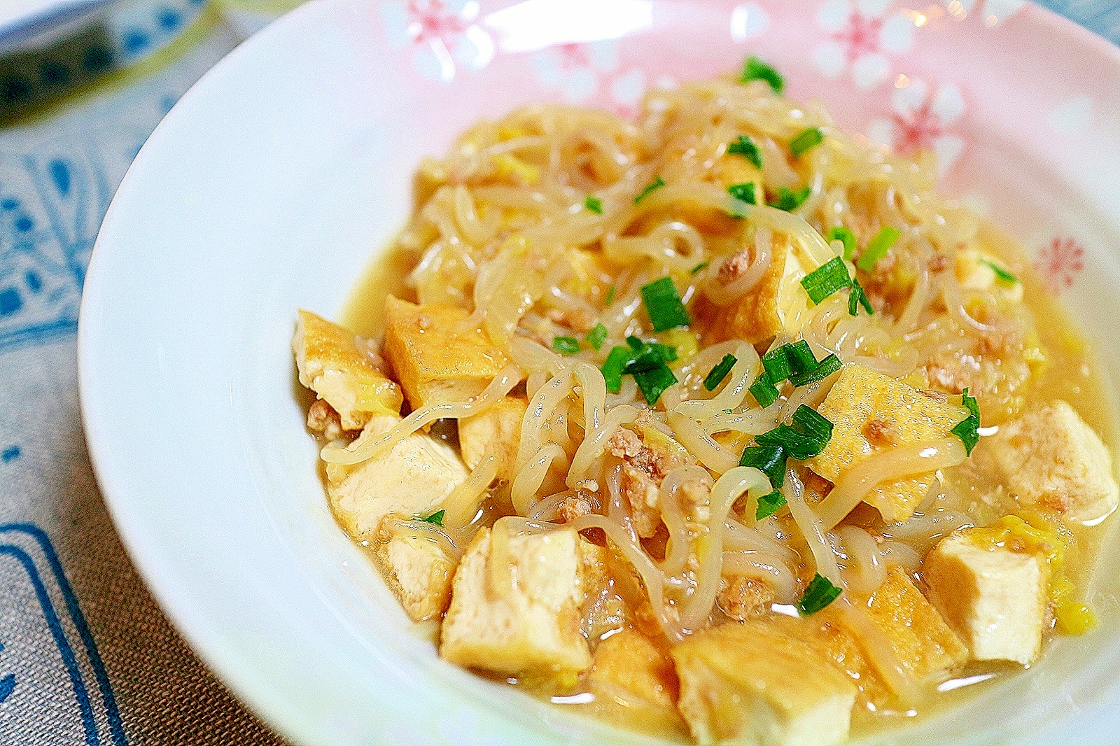 厚揚げと糸こんにゃくの中華煮