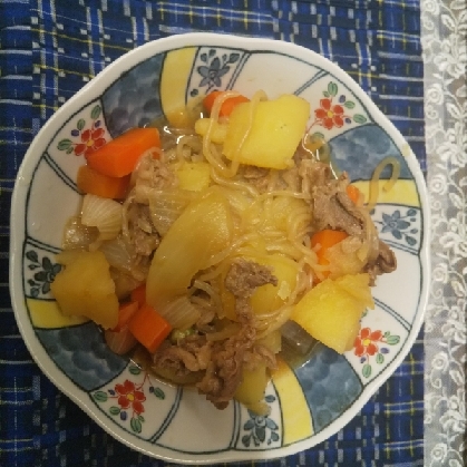 新じゃがで作る肉じゃが