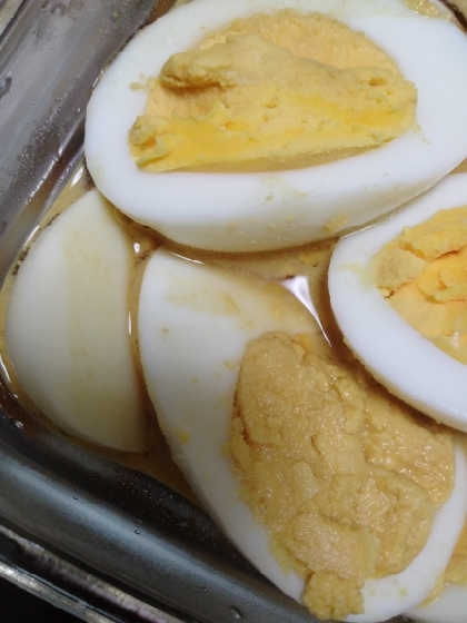 ソース味の煮卵