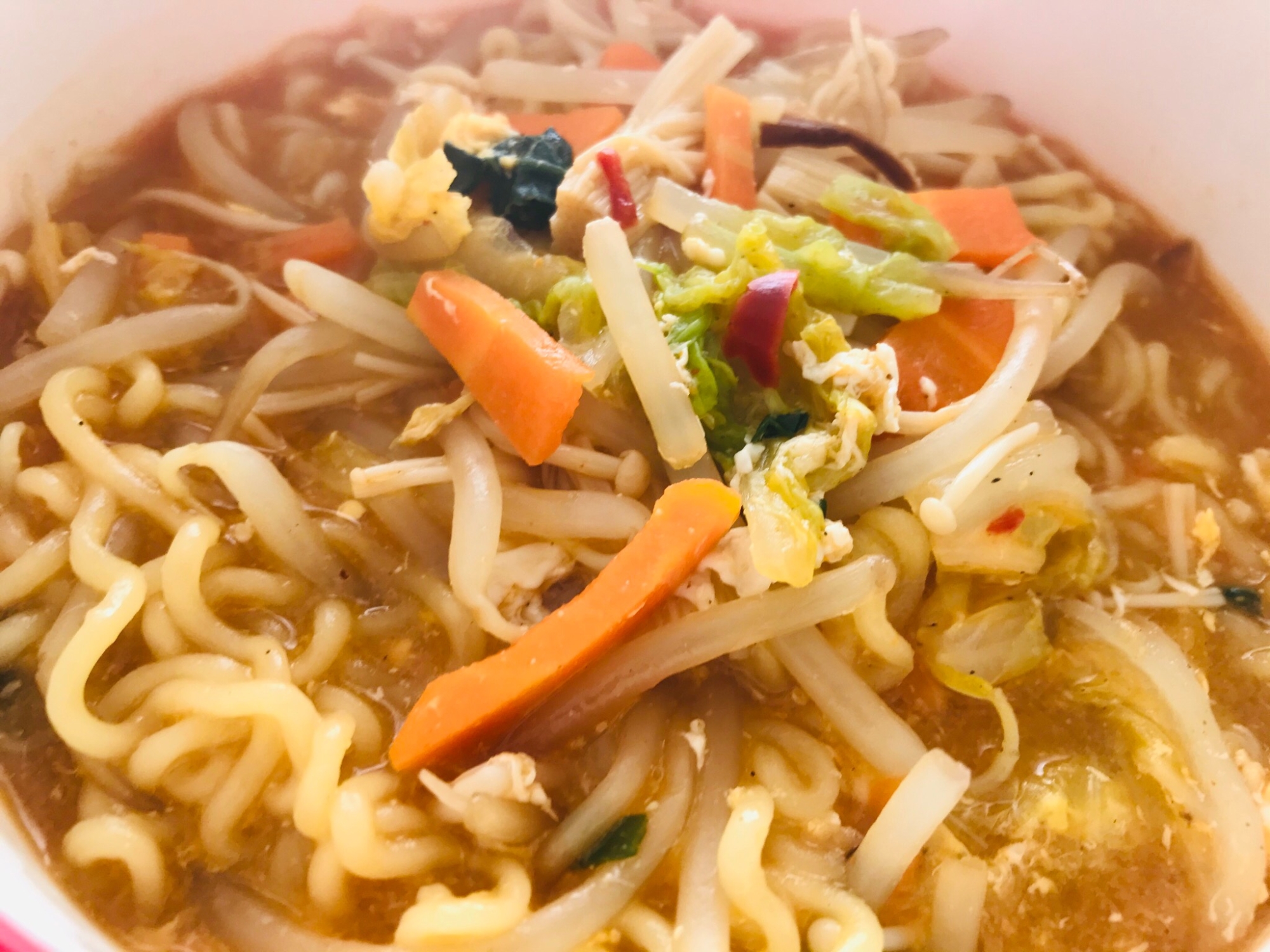 野菜たっぷり辛ラーメン☆