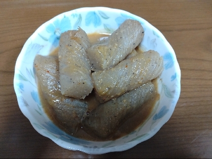 ねじりこんにゃくの煮物