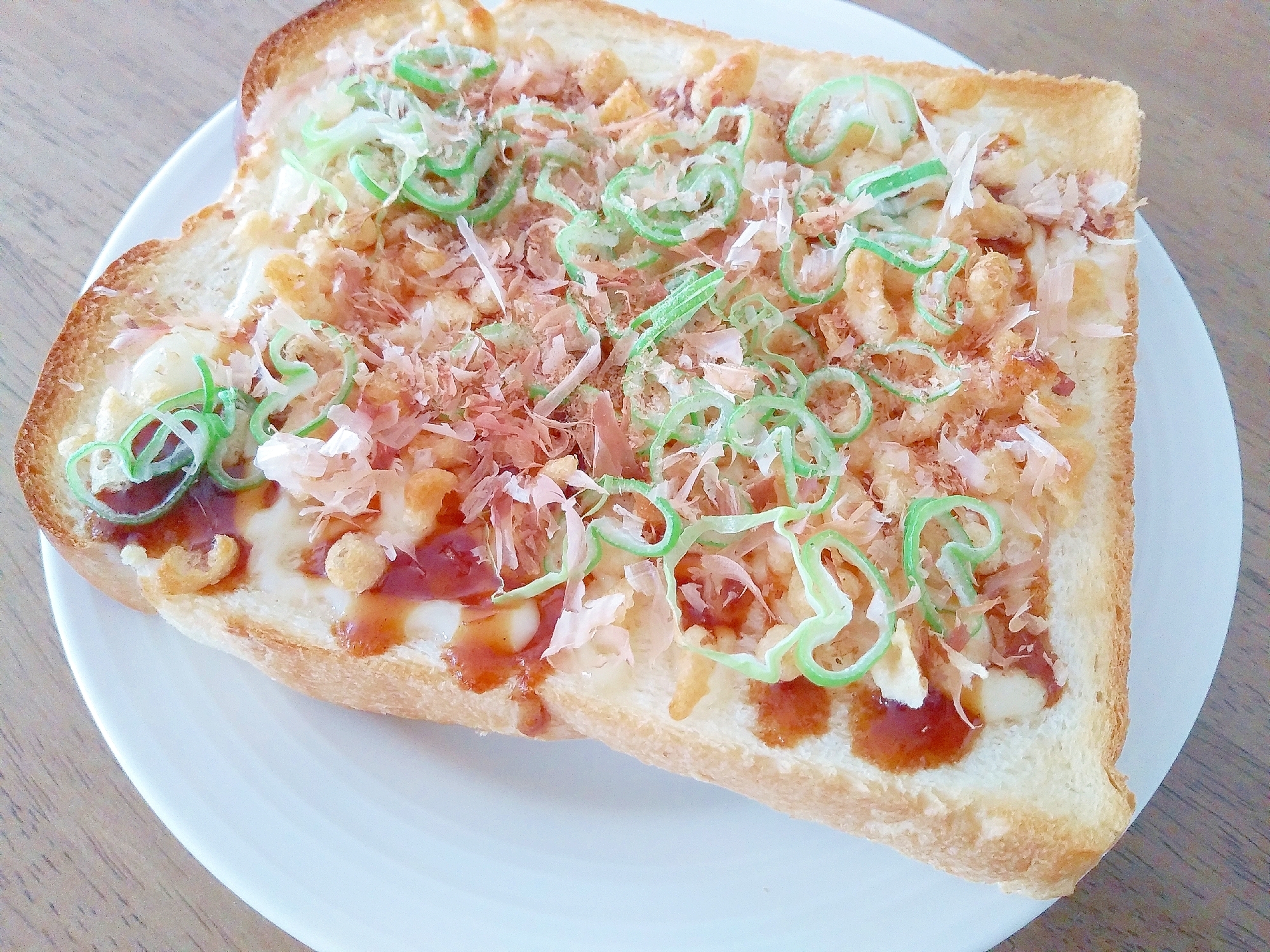 お好み焼き風トースト☆