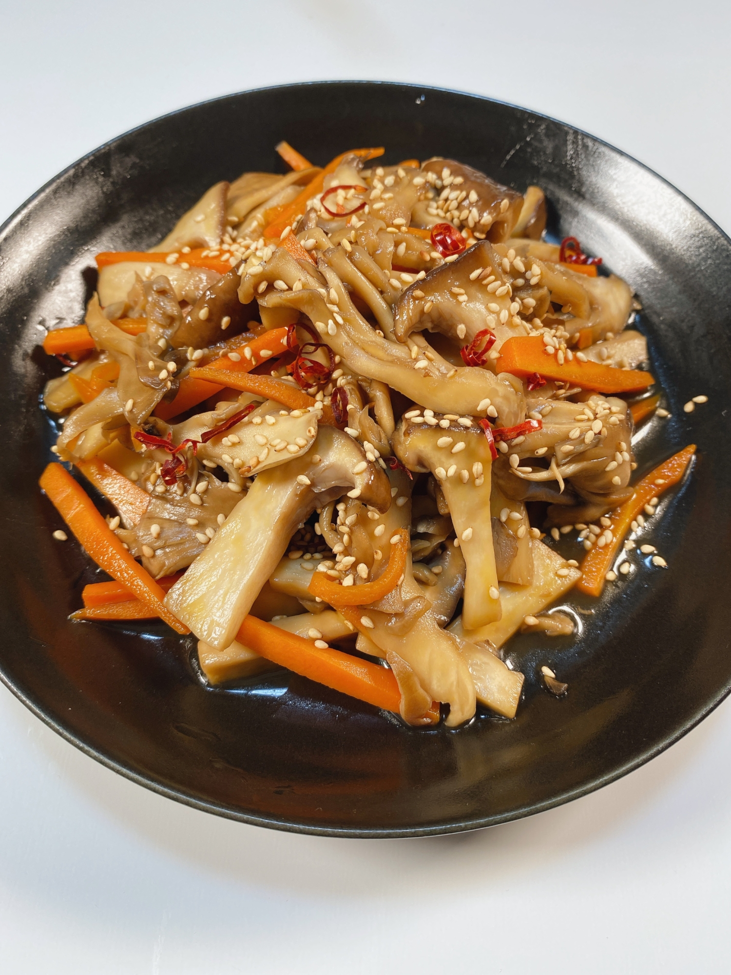 血糖値を下げる♫ 舞茸とエリンギのきんぴら