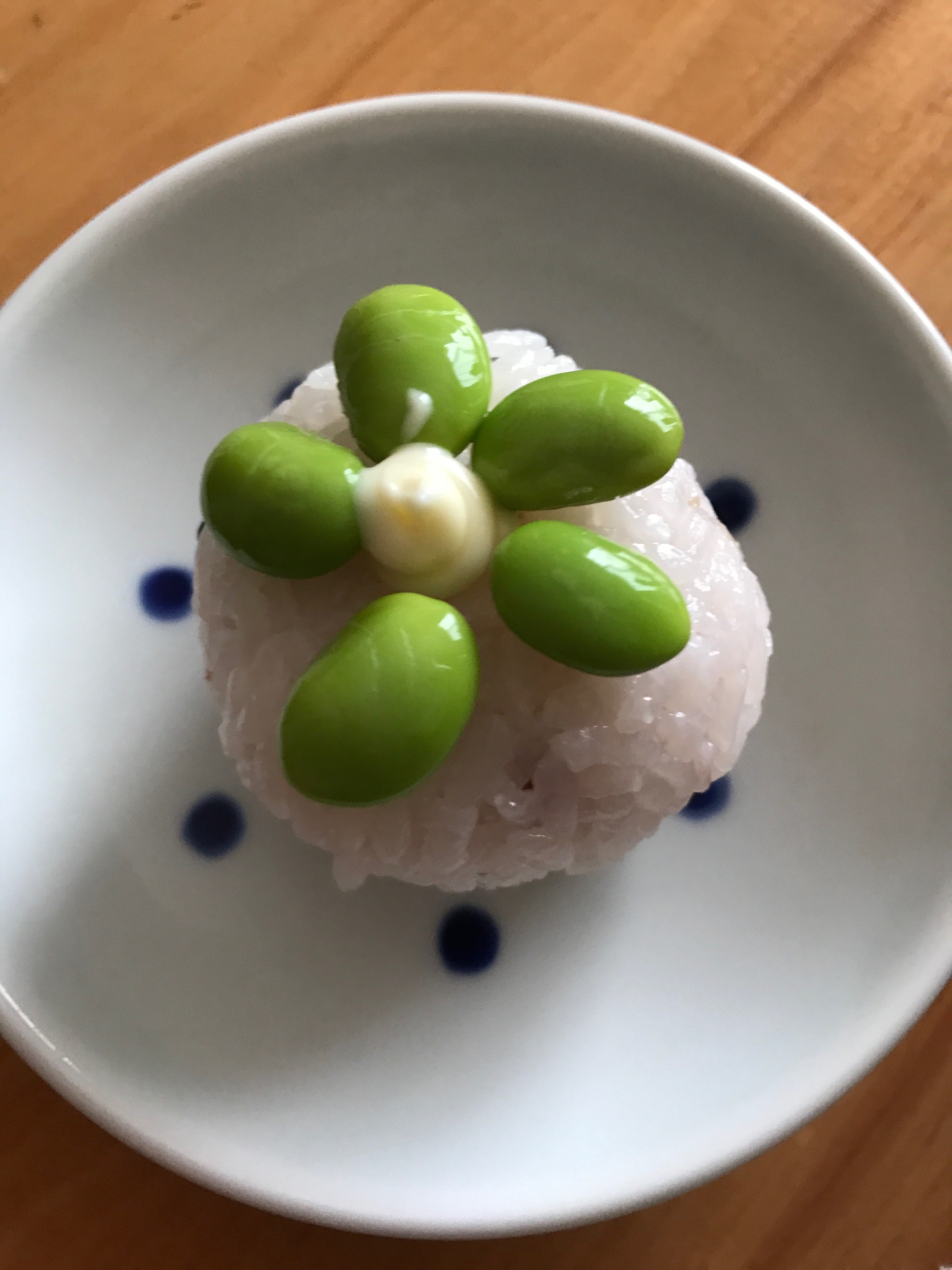 枝豆のお花手毬寿司