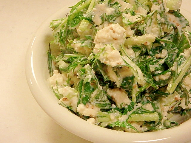 水菜と豆腐のサラダ レシピ 作り方 By めい 楽天レシピ 水菜と豆腐のサラダ レシピ 作り方 By めい 楽天レシピ