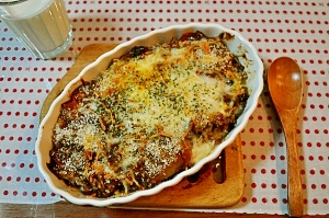 残ったカレーで焼きカレー！