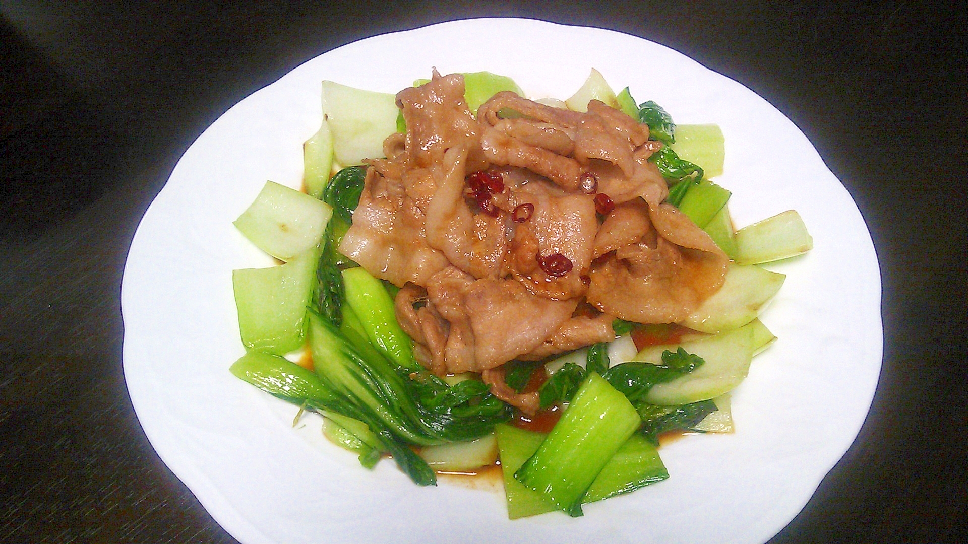 豚肉とチンゲン菜の甘辛炒め レシピ 作り方 By もこ1231 楽天レシピ