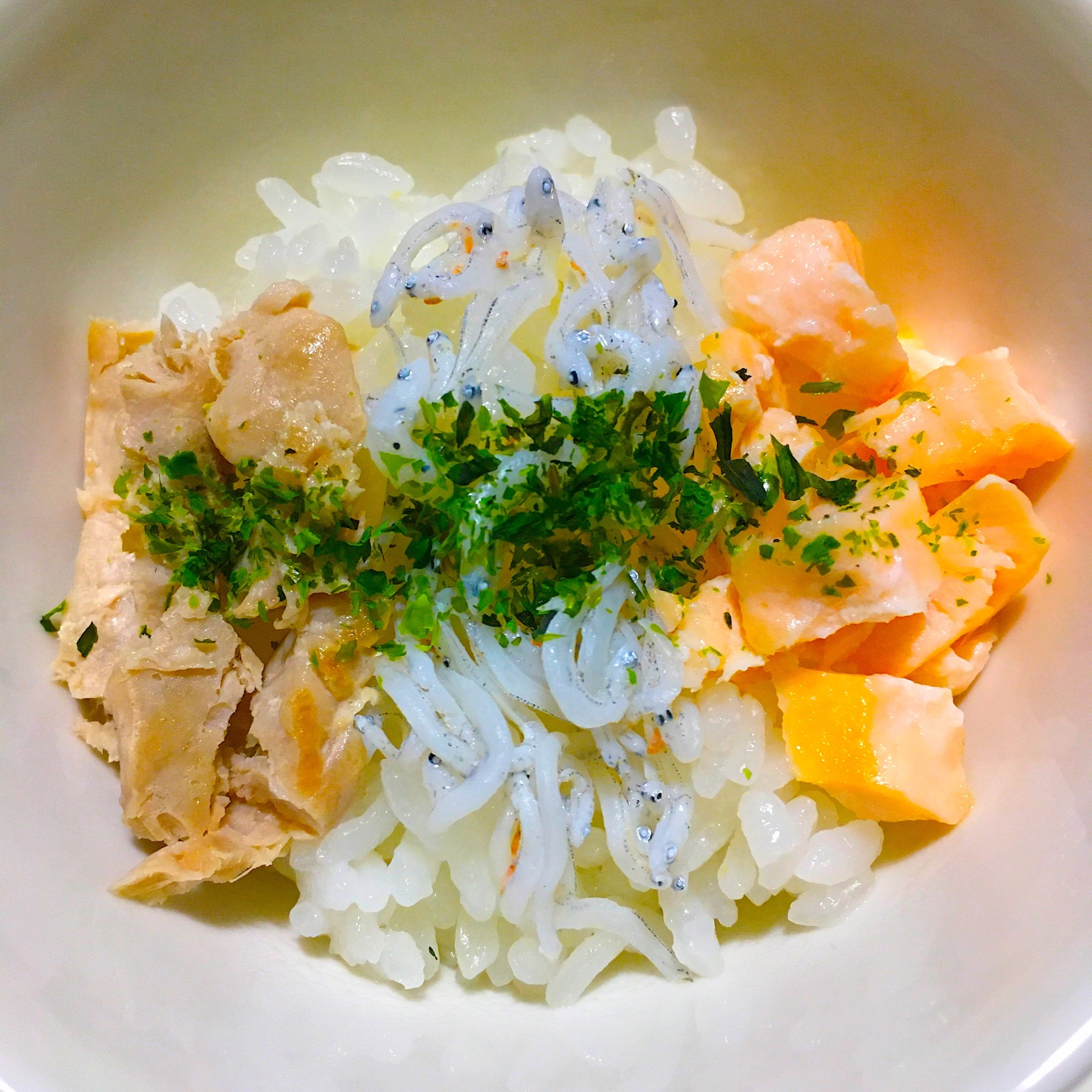 離乳食完了期 海鮮三食丼 レシピ 作り方 By りし 楽天レシピ