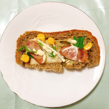 簡単ᕷアイスプラントとウインナーのバター炒めꕤ୭*