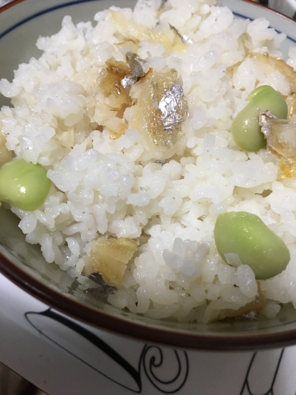 太刀魚&枝豆の混ぜご飯(*^^*)☆