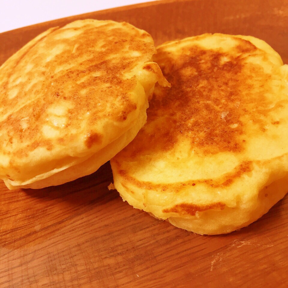 もっちり♡豆腐入りホットケーキ