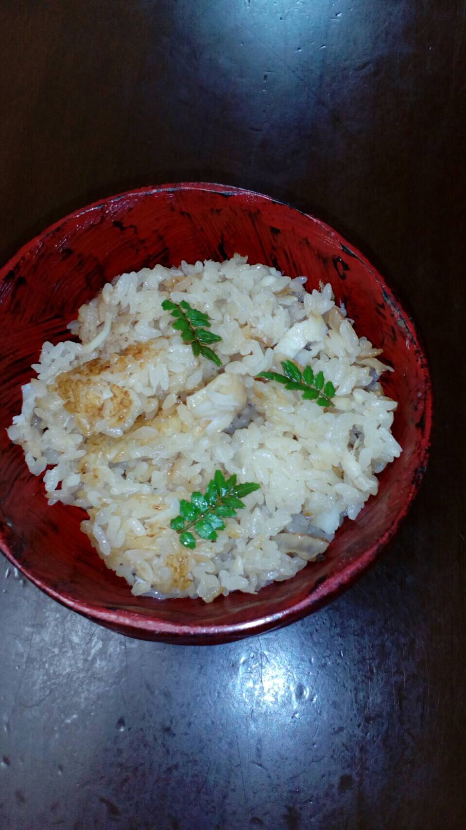 鯛とホタテの炊き込みご飯