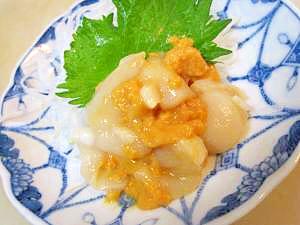 居酒屋の一品　43）贅沢な「ホタテの雲丹和え」