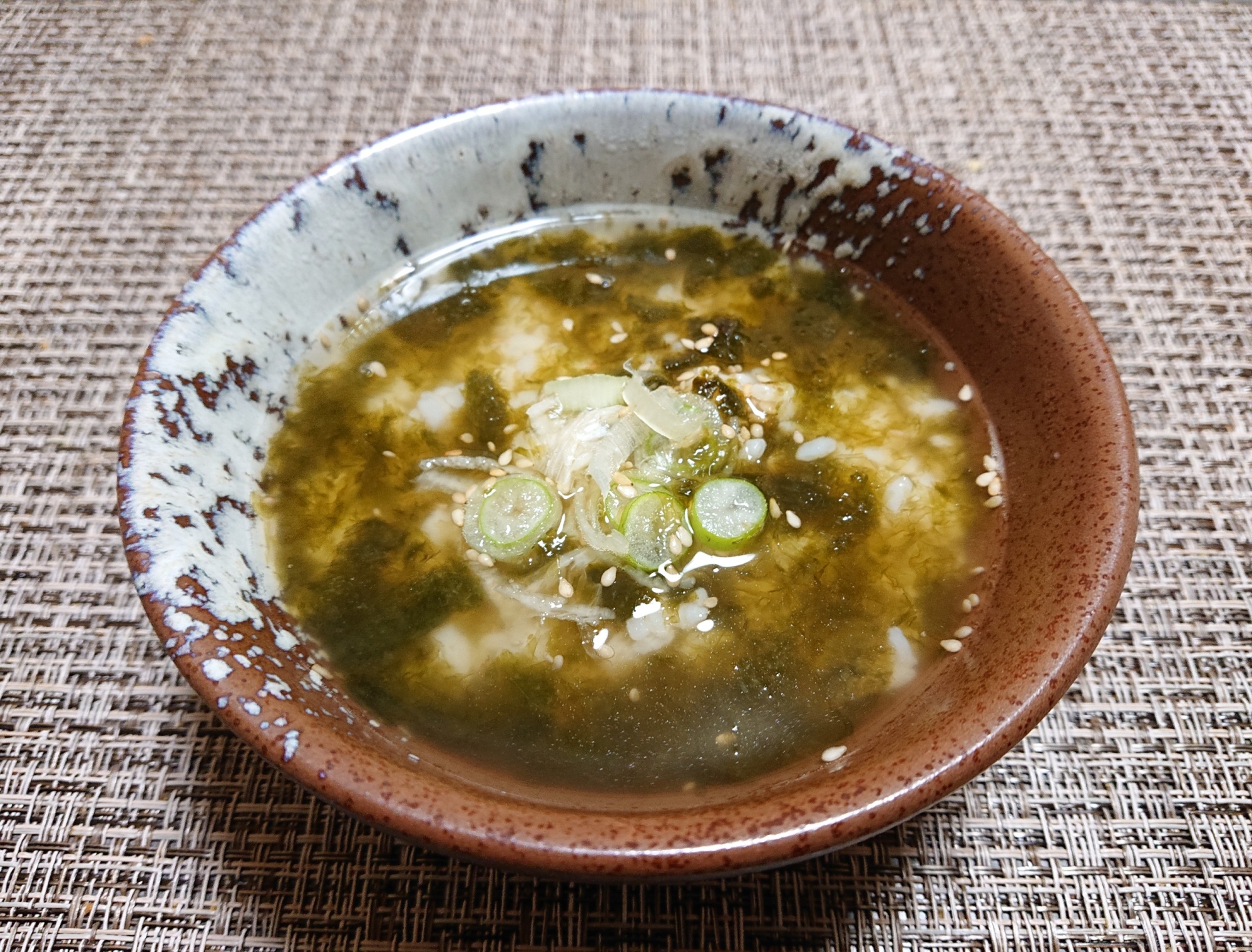 ヤマサうにソースの海苔湯漬け