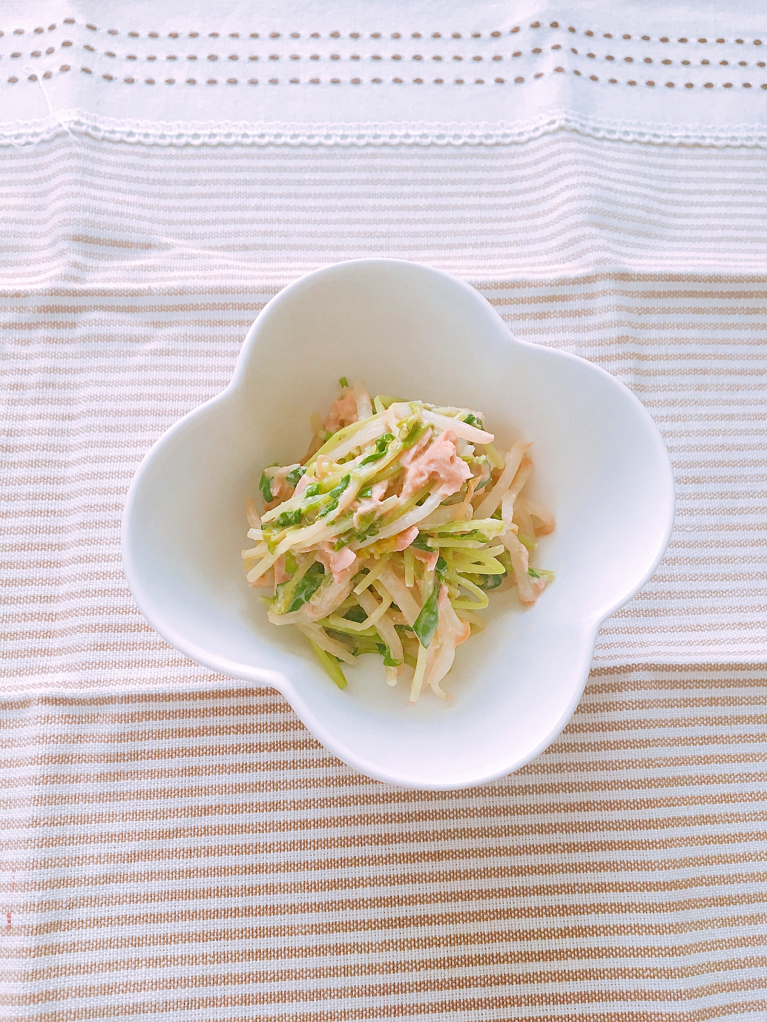 柚子こしょう風味の味噌マヨ和え