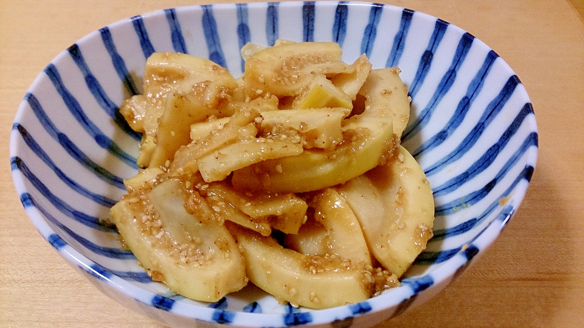 タケノコのゴマ味噌煮～フライパンで簡単煮物～