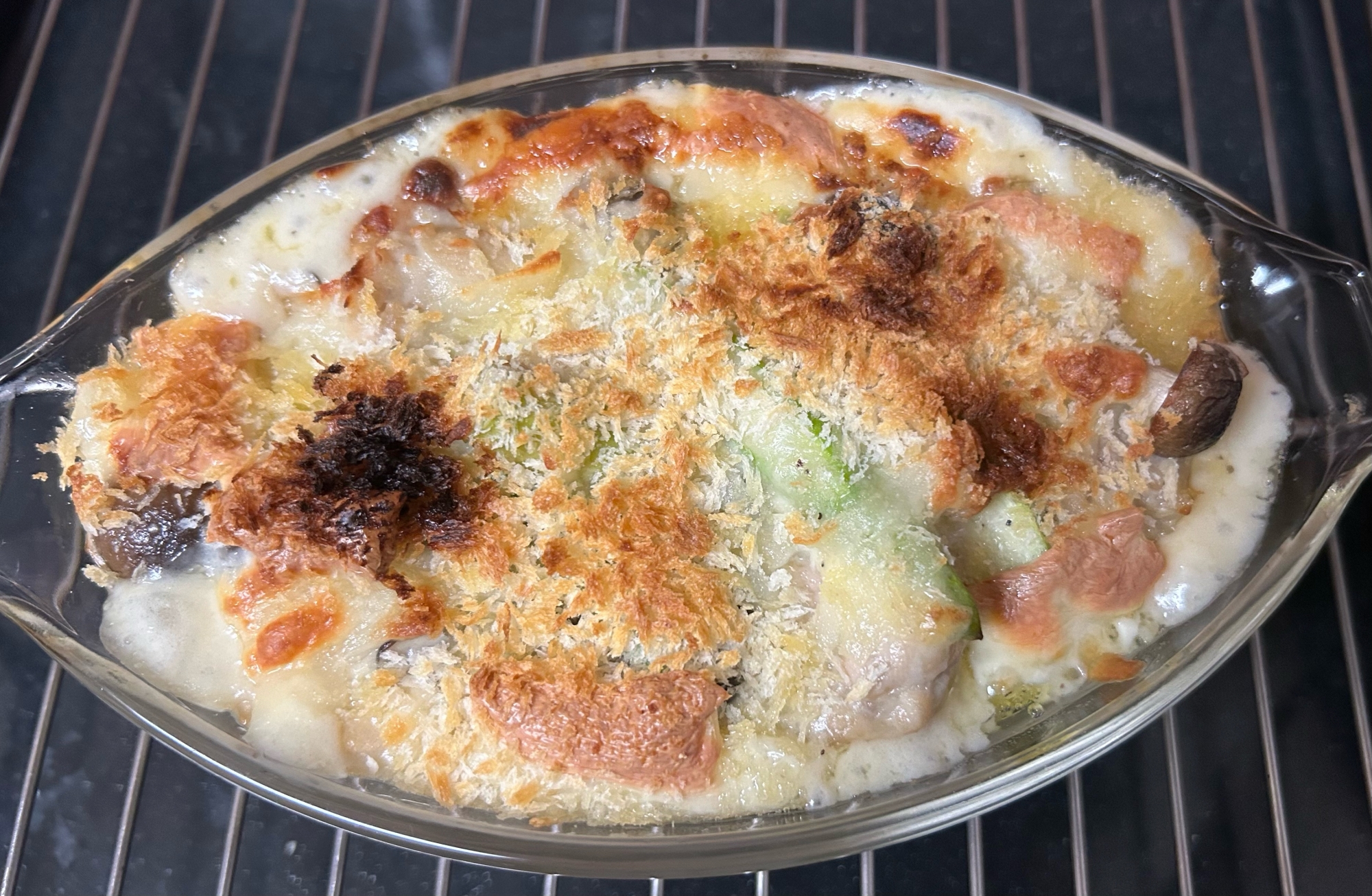 *米粉使用*鶏肉とアスパラのグラタン*