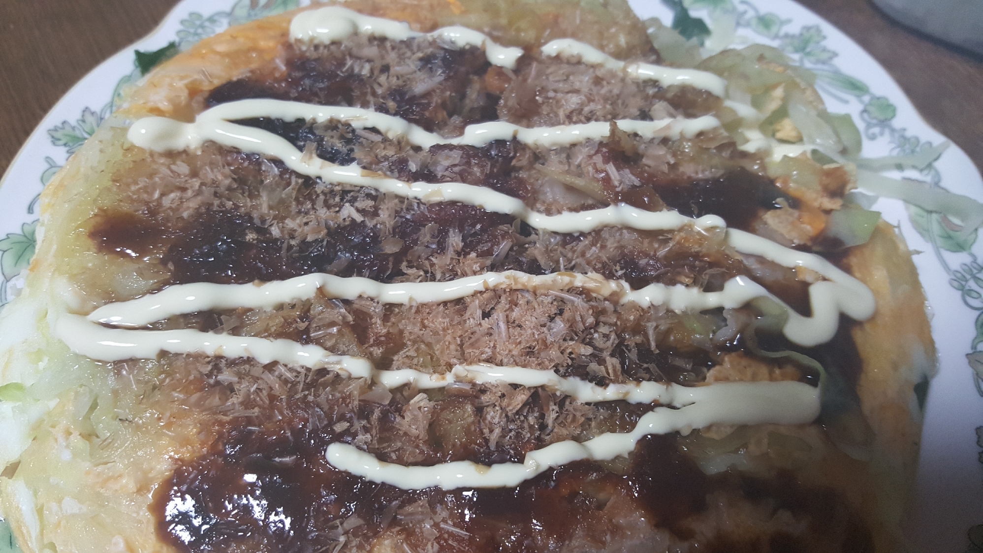 キャベツと豚肉で♪お好み焼き風