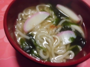 細麺ワカメうどん