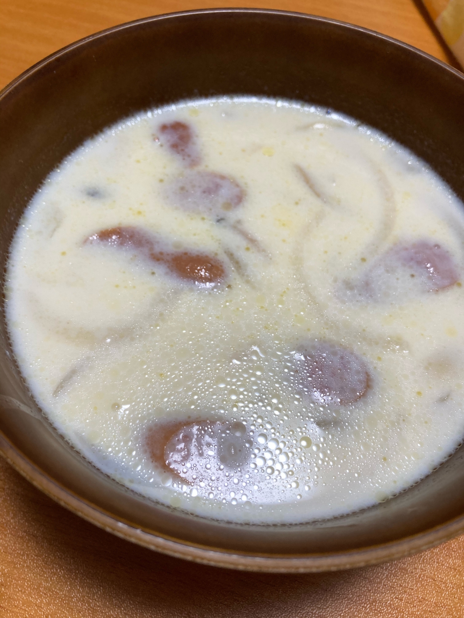 レンジで作るミルクスープ