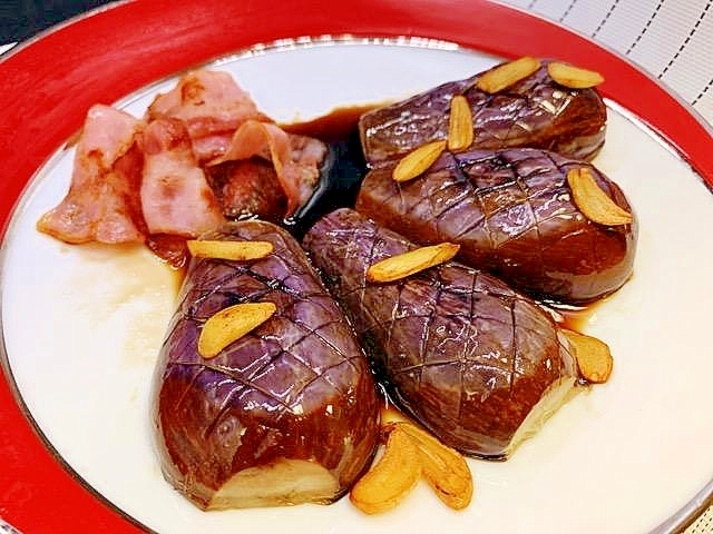 旬の茄子で美味しいステーキ