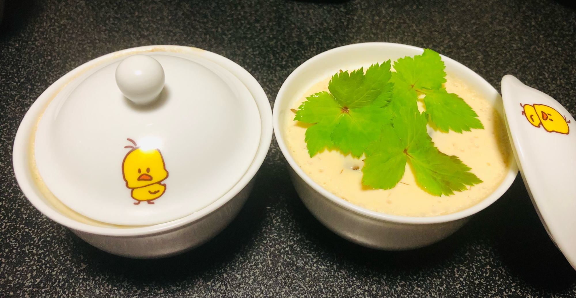 活力鍋で♪ちくわ入り茶碗蒸し