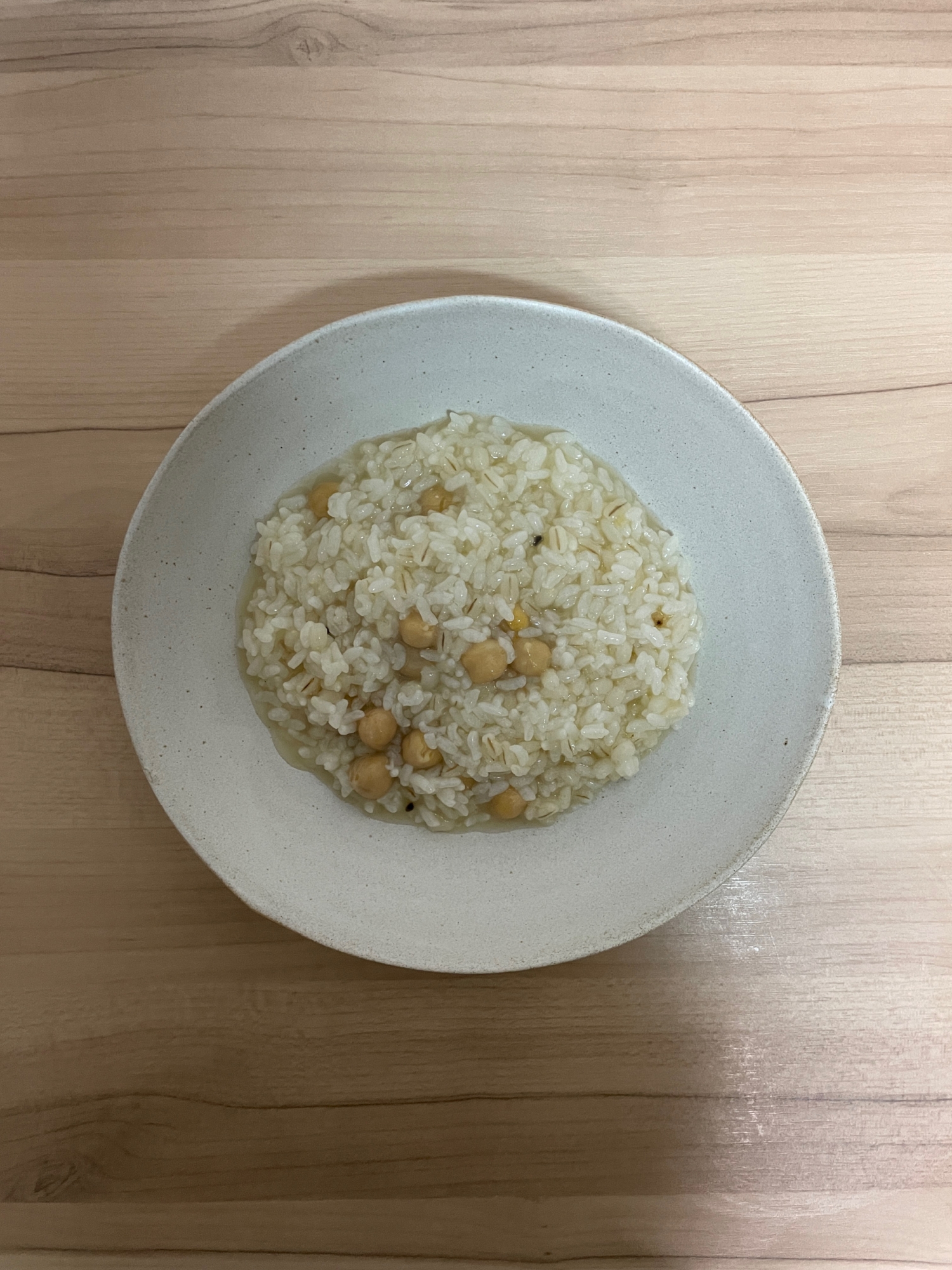 ひよこ豆とカルダモンのオレンジ根昆布水もち麦ご飯