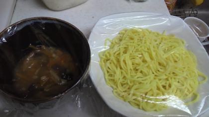 インスタントラーメンDEざる中華つけ麺♥