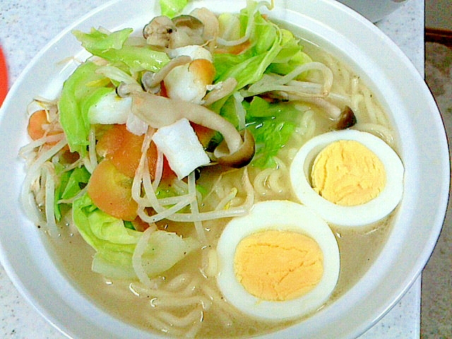 野菜たっぷり☆インスタントちゃんぽんめん