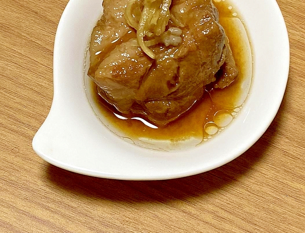 レンジでも本格的な味、豚バラ肉の角煮