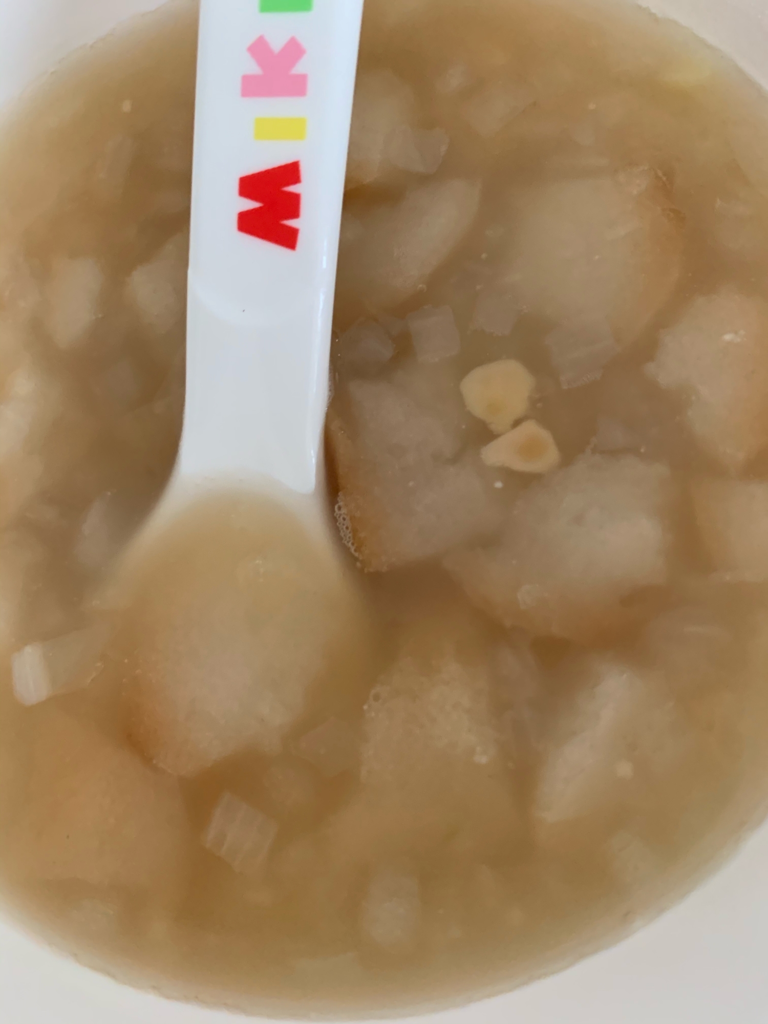 離乳食☆麩と納豆の味噌汁