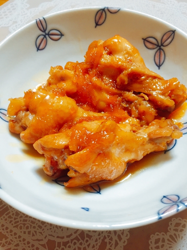 とっても簡単!手羽元の柚子ジャム煮込み!