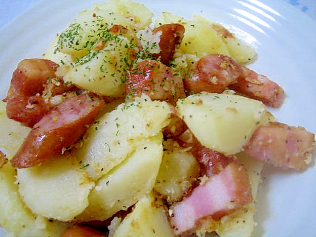 ニンニク風味 厚切りベーコンのジャーマンポテト レシピ 作り方 By ミルク白うさぎ 楽天レシピ ニンニク風味 厚切りベーコンのジャーマンポテト レシピ 作り方 By ミルク白うさぎ 楽天レシピ