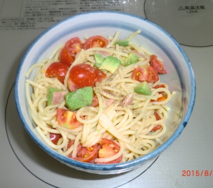 飾り用バジルがなかったですが...★にんにくが効いていて最高に美味しかったです♡この味付け大好きです♪ご馳走様でした！！