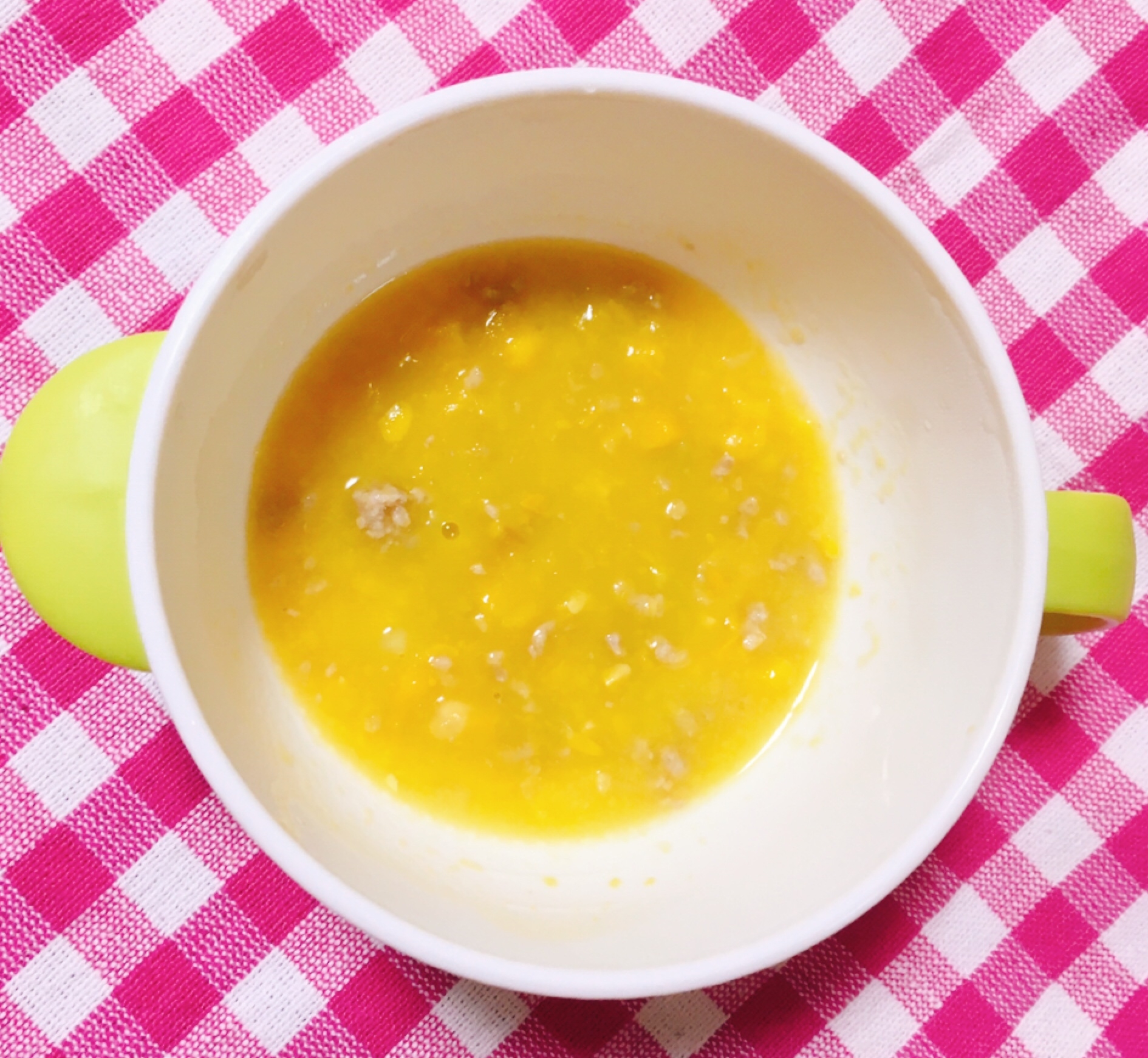 かみかみ期の離乳食 具だくさんコーンスープ レシピ 作り方 By Non Mom 楽天レシピ