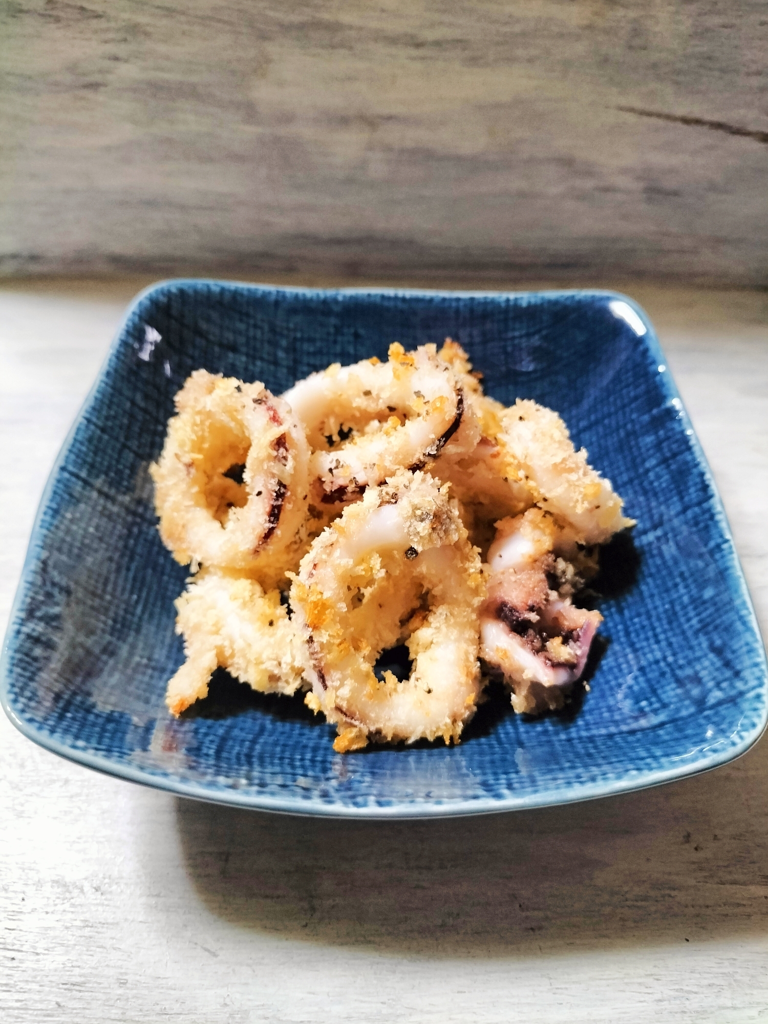 15. 揚げ油いらず。アオリイカの簡単イカリング