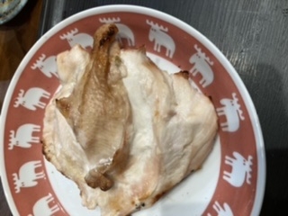 にんにく酢漬けの鶏胸肉