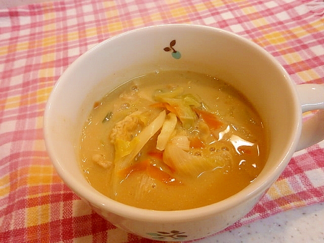 豆乳カレースープ