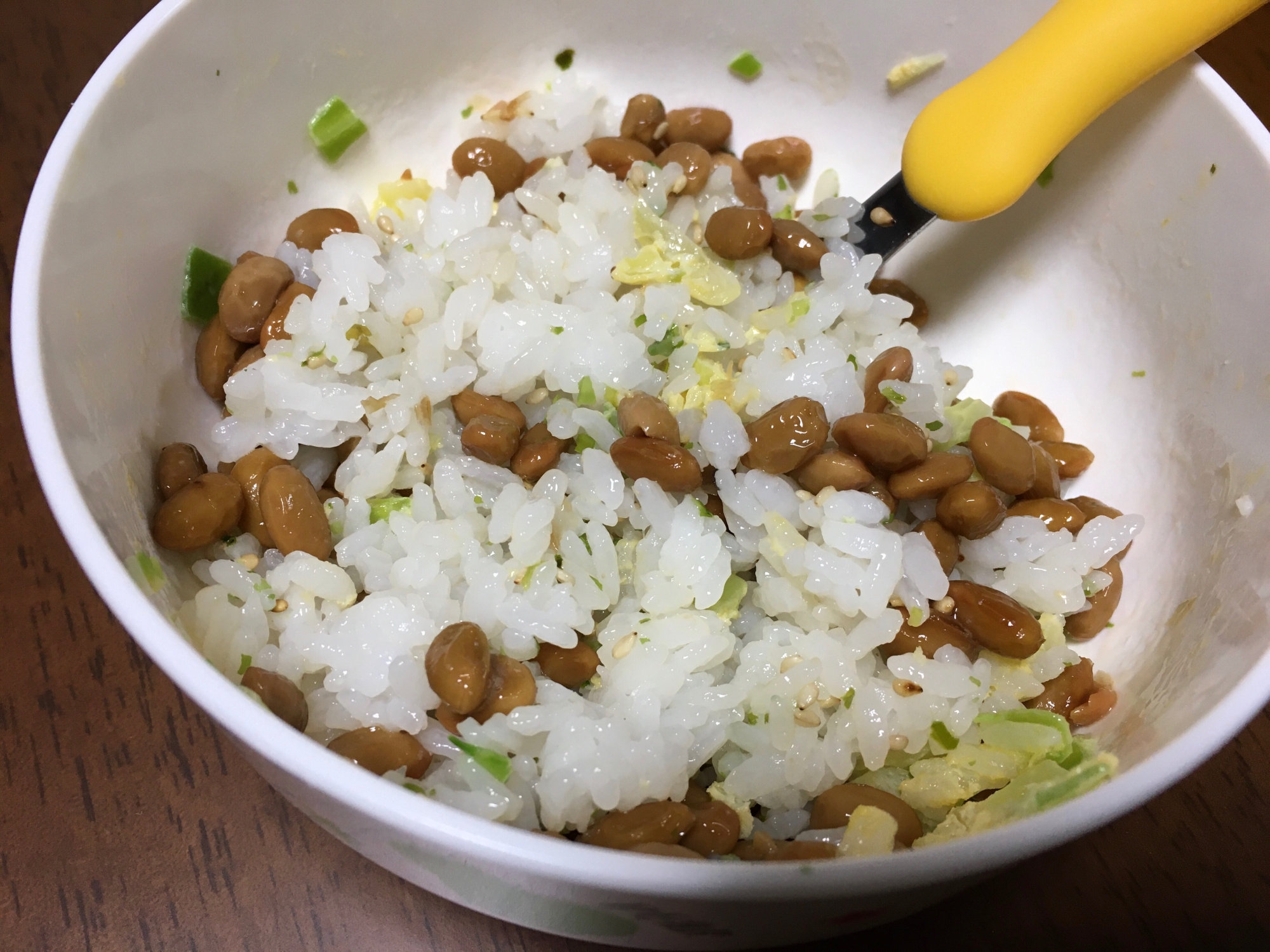 幼児食 納豆チャーハン レシピ 作り方 By えみすけ0309 楽天レシピ 幼児食 納豆チャーハン レシピ 作り方 By えみすけ0309 楽天レシピ